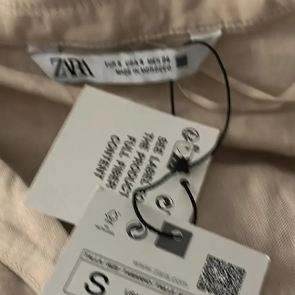 ZARA | Sand | BELTED LINEN BLEND MINI DRESS - Picture 11 of 11